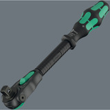 Wera Zyklop Speed-Knarre 8000 C Black Edition, 1/2" schwarz/grün, mit schwenkbarem Kopf