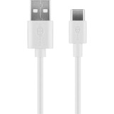 goobay USB-C Ladeset 5 Watt, Ladegerät weiß, 1 Meter Kabel