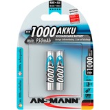 Ansmann 1000mAh NiMh Professional, Akku silber