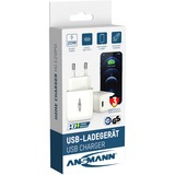 Ansmann Home Charger HC120PD, Ladegerät weiß, kompatibel zu PowerDelivery, Multisafe-Technologie