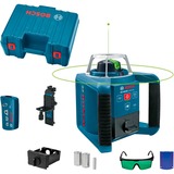Bosch Professional Rotationslaser GRL 300 HVG Professional, mit Halterung blau, Koffer, grüne Laserlinie