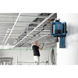 Bosch Professional Rotationslaser GRL 300 HVG Professional, mit Halterung blau, Koffer, grüne Laserlinie