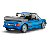 COBI Volkswagen Golf GTI British Version Cabriolet (1984), Konstruktionsspielzeug blau, Maßstab 1:35