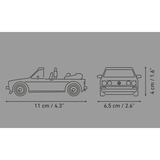 COBI Volkswagen Golf GTI British Version Cabriolet (1984), Konstruktionsspielzeug blau, Maßstab 1:35
