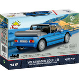 COBI Volkswagen Golf GTI British Version Cabriolet (1984), Konstruktionsspielzeug blau, Maßstab 1:35