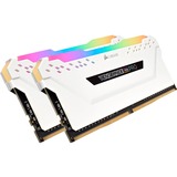 Corsair DIMM 32 GB DDR4-3200 (2x 16 GB) Dual-Kit, Arbeitsspeicher weiß, CMW32GX4M2E3200C16W, Vengeance RGB PRO, INTEL XMP