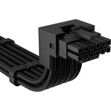 Corsair Typ 5 > 90°-12V-2x6-GPU-Stromkabel (Stil A) schwarz, 65cm, Sense Pins unter dem 12-poligen Anschluss