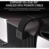 Corsair Typ 5 > 90°-12V-2x6-GPU-Stromkabel (Stil A) schwarz, 65cm, Sense Pins unter dem 12-poligen Anschluss