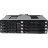 DeLOCK 5.25″ Wechselrahmen für 8 x 2.5″ SATA oder SAS HDD / SSD mit Schloss, Einbaurahmen 