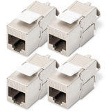 Digitus CAT 6A Keystone Modul geschirmt werkzeugfrei 4 Stk., Keystone-Modul 