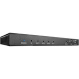 Lindy 4 Port HDMI 2.0 Splitter, HDMI Splitter schwarz, 18G, mit Audio