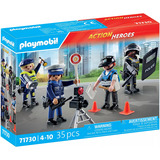 PLAYMOBIL 71730 Action Heroes Figurenset Polizei, Konstruktionsspielzeug 