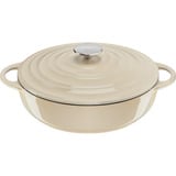 Tefal Servierpfanne LOV Gusseisen Ø 28cm beige, mit Deckel, 3,8 Liter