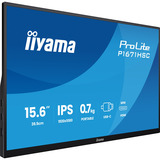 iiyama P1671HSC-B1, LED-Monitor 39.5 cm (15.6 Zoll), schwarz (matt), Portabler Monitor mit USB-C-Dock, Lautsprechern und Lederhülle