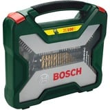 Bosch Heimwerken & Garten X-Line Titanium Bohrer- und Schrauber-Set, 100-teilig, Bohrer- & Bit-Satz grün