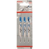 Bosch Professional Stichsägeblatt T 118 G Basic for Metal, 92mm 3 Stück