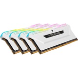 Corsair DIMM 64 GB DDR4-3200 (4x 16 GB) Quad-Kit, Arbeitsspeicher weiß, CMH64GX4M4E3200C16W, Vengeance RGB PRO SL, INTEL XMP