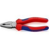 KNIPEX Kombizange 03 02 160 blau, gezahnte Greifflächen, Schneiden mit Facette