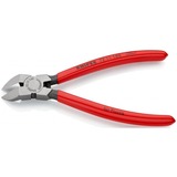 KNIPEX Seitenschneider 72 11 160, für Kunststoff, Schneid-Zange rot, Länge 160mm