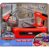 MGA Entertainment Little Tikes Creative Construction - Werkzeugkasten-Set, Kinderwerkzeug 