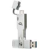 OWC Envoy Pro mini 1TB, Externe SSD aluminium, Thunderbolt 3 (USB-C), USB-A