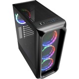 Sharkoon TK5M RGB, Tower-Gehäuse schwarz, Gehärtetes Glas