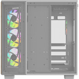 Thermaltake View 380 XL WS ARGB Snow White, Tower-Gehäuse weiß/holz, Tempered Glass x 2, Holz-Struktur