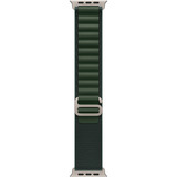Apple 49 mm Alpine Loop, Uhrenarmband olivgrün/titan, Größe M