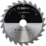 Bosch Kreissägeblatt Standard for Wood, Ø 190mm, 48Z Bohrung 30mm, für Akku-Handkreissägen
