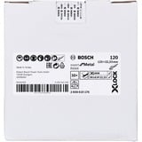 Bosch Professional X-LOCK Fiberschleifscheibe R444 Expert for Metal, Ø 125mm, K120 Bohrung 22,23mm