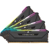 Corsair DIMM 64 GB DDR4-3600 (4x 16 GB) Quad-Kit, Arbeitsspeicher schwarz, CMH64GX4M4D3600C18, Vengeance RGB PRO SL, INTEL XMP