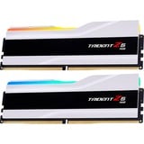 G.Skill DIMM 32 GB DDR5-6400 (2x 16 GB) Dual-Kit, Arbeitsspeicher weiß, F5-6400J3239G16GX2-TZ5RW, Trident Z5 RGB, INTEL XMP