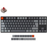 Keychron K8, Gaming-Tastatur schwarz/grau, DE-Layout, Gateron Red, Hot-Swap