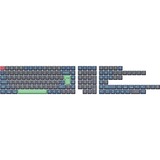 Keychron OEM Dye-Sub PBT Full Keycap-Set - Hacker, Tastenkappe blaugrau/neon-grün, 137 Stück, DE-Layout (ISO)