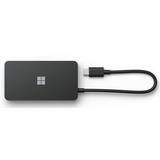 Microsoft Surface USB-C Travel Hub, Dockingstation schwarz, HDMI, RJ-45, USB-A, USB-C