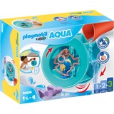 PLAYMOBIL 70636 1.2.3 AQUA Wasserwirbelrad mit Babyhai, Konstruktionsspielzeug