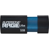 Patriot Supersonic Rage Lite 32 GB, USB-Stick schwarz/blau, USB-A 3.2 Gen 1