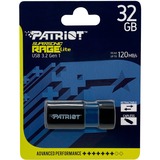 Patriot Supersonic Rage Lite 32 GB, USB-Stick schwarz/blau, USB-A 3.2 Gen 1