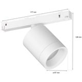 Philips HUE Perifo Zylinderspot, Leuchte weiß