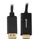 Sharkoon Adapterkabel Displayport 1.2 > HDMI 4K schwarz, 2 Meter
