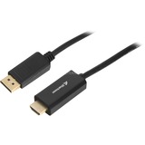 Sharkoon Adapterkabel Displayport 1.2 > HDMI 4K schwarz, 2 Meter