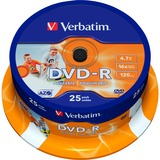 Verbatim DVD-R 4,7 GB, DVD-Rohlinge 16fach, 25 Stück