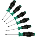 Wera 1334/1355/6 Schraubendreher-Satz Kraftform Comfort schwarz/grün, 6-teilig