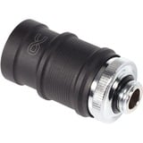 Alphacool ES Schnellverschluss BLH1A PushIn Female AG, Verbindung chrom/schwarz (matt)
