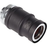 Alphacool ES Schnellverschluss BLH1A PushIn Female AG, Verbindung chrom/schwarz (matt)