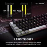 Corsair CLIPPER PRO MINI 60, Gaming-Tastatur schwarz, DE-Layout, Corsair MGX Hyperdrive