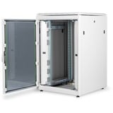 Digitus Netzwerkschrank Unique 800x800 22HE, IT-Schrank hellgrau, 22 Höheneinheiten