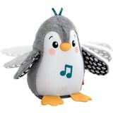 Fisher-Price Flatter & Wackel Pinguin, Kuscheltier schwarz/weiß