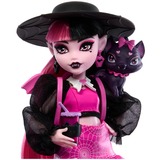Mattel Monster High Draculaura Modepuppe mit Haustier Count Fabulous und Accessoires 