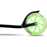 Muuwmi Lights Aluminium Scooter GLOW 215 mm schwarz/grün, mit Leuchtrollen und Glow-Effekt